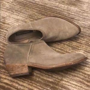 Alberto Fermani Tan Suede Ankle Boots